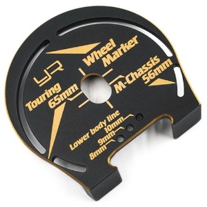 하비몬[단종] [#YT-0203BK/GD] Aluminum Wheel Marker for 1:10 Touring M-Chassis (Black Gold)[상품코드]YEAH RACING