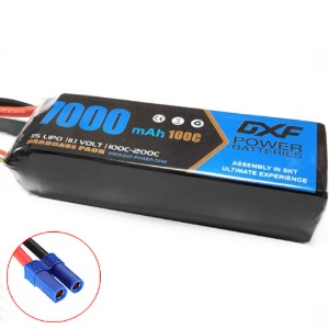 하비몬11.1V 7000mAh 100C 3S Soft Case Lipo Battery (EC5잭｜소프트케이스) (크기 134 x 43 x 34mm)[상품코드]DXF