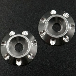 하비몬[#SDY-0235SV] [2개입｜윙 와셔] Aluminum Wing Buttons (Silver) (내경 3 x 외경 13mm)[상품코드]SLIDELOGY