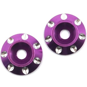 하비몬[#SDY-0235PP] [2개입｜윙 와셔] Aluminum Wing Buttons (Purple) (내경 3 x 외경 13mm)[상품코드]SLIDELOGY