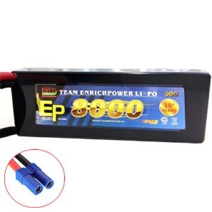 하비몬[#8000-2S-60C-EC5] 7.4V 8000mAh 60C Hard Case Lipo Battery (EC5잭)[상품코드]EP POWER