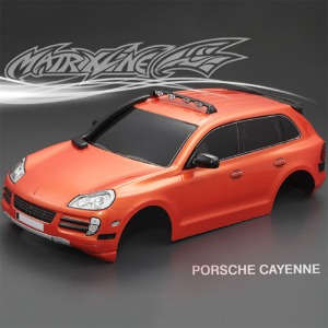하비몬[#PC201003R-2A] 1/10 Porsche Cayenne Body Shell Finished w/Light Bucket (Orange｜완제품)[상품코드]MATRIXLINE