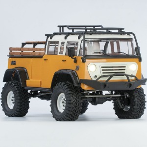 하비몬[#90100091] [완제품] 1/10 EMO JT4 4x4 Scale Rock Crawler ARTR (Orange) : Jeep M677 Cargo Pickup Truck (크로스알씨 스케일 트럭)[상품코드]CROSS-RC