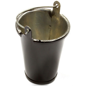 하비몬[#C25563BLACK**] [미니어처: 양동이] Realistic 1/10 Scale Small Size Metal Bucket for Off-Road Crawling[상품코드]INTEGY