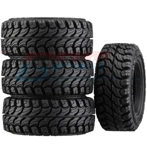 하비몬[#TRX4MZSP26A-BK] [4개입] 1.33 Inch High Adhesive Crawler Rubber Tires w/Foam Inserts (Traxxas TRX-4M｜크기 58 x 24mm)[상품코드]GPM