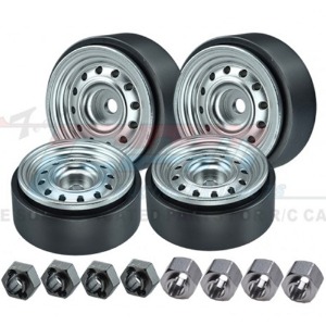 하비몬[#TRX4MZSP1220-S] [4개입] Aluminum 1.0 Inch Beadlock Wheel Rims Set (12 Holes) (트랙사스 TRX-4M)[상품코드]GPM