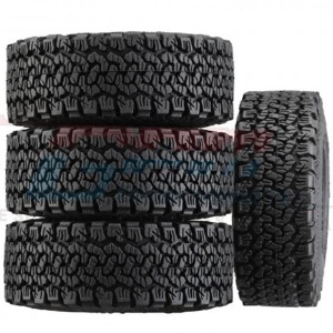 하비몬[#TRX4MZSP21A-BK] [4개입] 1.0 Inch High Adhesive Crawler Rubber Tires w/Foam Inserts (크기 53 x 20.5mm)[상품코드]GPM