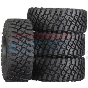 하비몬[#TRX4MZSP24A-BK] [4개입] 1.0 Inch High Adhesive Crawler Rubber Tires w/Foam Inserts (크기 55 x 22mm)[상품코드]GPM