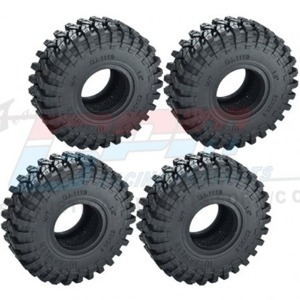 하비몬[#TRX4MZSP19A-BK] [4개입] 1.0 Inch High Adhesive Crawler Rubber Tires w/Foam Inserts (크기 62 x 20.5mm)[상품코드]GPM