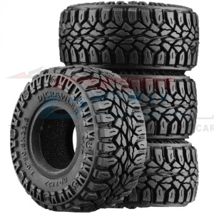 하비몬[#TRX4MZSP22A-BK] [4개입] 1.0 Inch High Adhesive Crawler Rubber Tires w/Foam Inserts (Traxxas TRX-4M｜크기 50.8 x 22.8mm)[상품코드]GPM