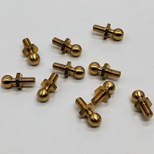하비몬[RCC-SW64730] (10개입) 5mm Copper Ball Stud Connector with M3x5mm Thread (타미야 #50592 대체품)[상품코드]RC CHANNEL