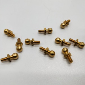 하비몬[RCC-SW64726] (10개입) 5mm Copper Ball Stud Connector with M2.5/2.6x5mm Thread[상품코드]RC CHANNEL