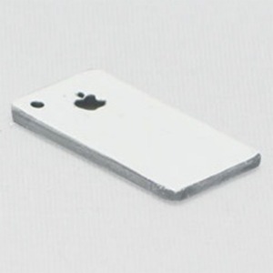 하비몬[#BRSCAC035W] [메탈 재질｜미니어처: 아이폰/스마트폰] iPhone - Smart Phone (White) (크기 2.8 x 1.6cm)[상품코드]TEAM RAFFEE