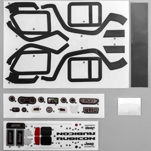 하비몬[#KB48804] Decorative Stickers for KB#48765 1/10 Jeep Gladiator Rubicon Hard Body Kit[상품코드]KILLERBODY