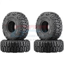 하비몬[#TRX4MZSP20A-BK] [4개입] 1.0 Inch High Adhesive Crawler Rubber Tires w/Foam Inserts (크기 60 x 22mm)[상품코드]GPM