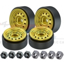 하비몬[#TRX4MZSP1220-GD] [4개입] Aluminum 1.0 Inch Beadlock Wheel Rims Set (12 Holes) (트랙사스 TRX-4M)[상품코드]GPM