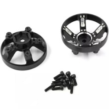 하비몬[TAWR-011BK] (2개입) Aluminum Wheel Cap &amp; Adapter for Tamiya WR-02CB (Black) (타미야 코미컬 그래스하퍼 / 아반테 / 와일드윌리2)[상품코드]YEAH RACING